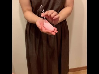 Japanese Girlfriend Walking around with a Remote Rotor in her Pants.