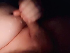 Cumming on My Back Porch at Night
