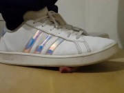 Preview 2 of Compilation of Adidas sneakers crushing cock
