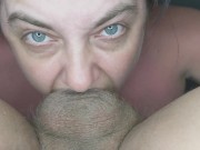 Preview 4 of Unreal blowjob at 69 until he cummed three times down her throat