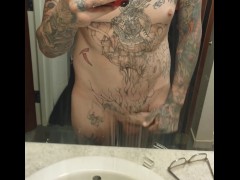 Tattoo'd head to toe to tip lean, sexy, tattoos