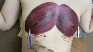 [Full Version] Body Painting, Painting on Tits