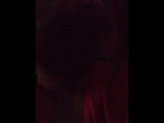 Sucking my dick in living room