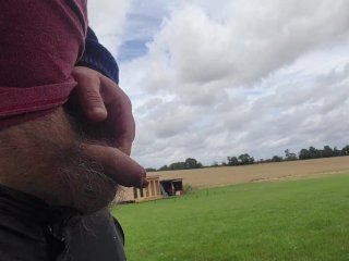 Nice piss on a field
