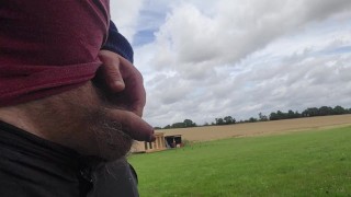 Nice piss on a field