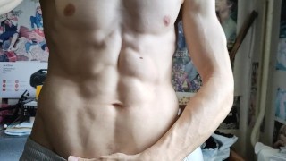 heißer männlicher Torso aus nächster Nähe