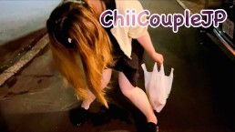 【個人撮影】夜の公園でムチムチ看護師に大量中出し♡帰りはリモコンバイブで自宅まで我慢できずにお漏らし♡HENTAI/ハメ撮り/素人/青姦