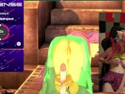 Preview 1 of Cute Fluttershy Cosplay Camgirl Makes Koikatsu Animations While Being Vibrated~! (Fansly/Chaturbate)