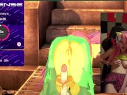 Preview 5 of Cute Fluttershy Cosplay Camgirl Makes Koikatsu Animations While Being Vibrated~! (Fansly/Chaturbate)