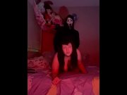 Preview 2 of Ghostface destroying big tiddy goth sluts pussy