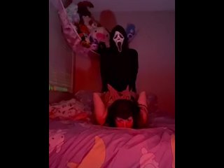 Ghostface destroying big tiddy goth sluts pussy