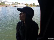 Preview 3 of Italian girl cheats on her boyfriend and fucked in anal on a public boat by 2 strangers !!!