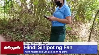 When The Fan Of The Popular Seductive Pinay Didn't Answer She Fingered The Tree