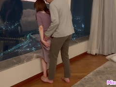 【Digest Ver.】夜景を見ながら立ちバックで潮吹き-超高層ホテルの最上階に連れ込めば誰でもヤレる-日本人/素人カップル/美乳/巨乳/個人撮影 - Screenshot 6 of 16 - Squirt