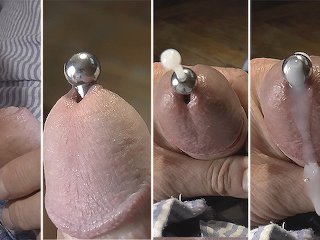 Trianon cumshot #338. Дрочу с уретральным болтом
