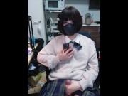 Preview 5 of 【男の娘】Masturbate in Japanese school uniform | 制服でオナニーする