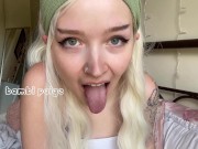 Preview 5 of cum in my mouth JOI : begging for your cum jerk off instructions tongue out POV egirl cumbegging