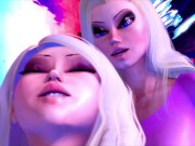 Preview 1 of Blondes and psychedelic sex (Part 2) Remastered - Animation