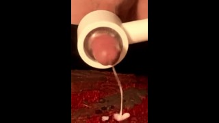 Automatische stroker ~ Trouvaille ~ Bananenreiniger ~ Massieve slow motion cumshot ~ Richard lekt