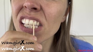 Do I have something in my teeth? (Eating Fetish, Toothpick Fetish)