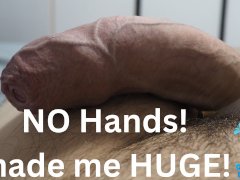 no hands is so much fun! made my uncut cock sooo hard💎