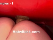 Preview 4 of HotwifeKK gets 6 messy creampies at the gloryhole