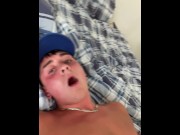 Preview 5 of Cumshot on twinks face after being fucked raw