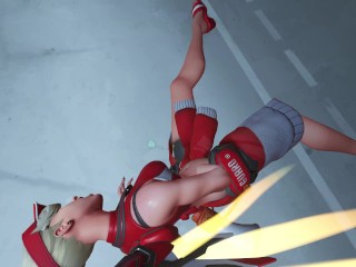 Mercy Lifeguard ragdoll ryona - Overwatch 2