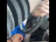 Preview 2 of Stroking my bfs cock while he’s driving