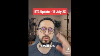 Обновление цены биткоина 18 июля 23 со сводной сестрой