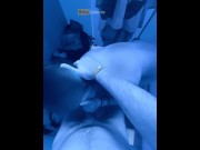 Preview 5 of "Do you want me to suck you?" ..quick blowjob in a public dressing room (dialogues in Italian)