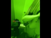 Preview 6 of "Do you want me to suck you?" ..quick blowjob in a public dressing room (dialogues in Italian)