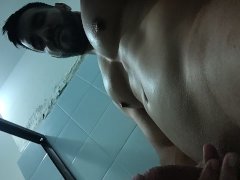 Big slow motion cumshot