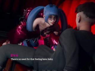 blue haired girl, visual novel, big ass, verified amateurs