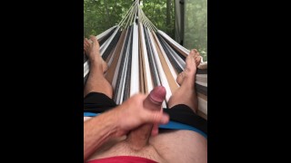 Arriesgado Public Horny Hamaca Masturbación Con Múltiples Orgasmos Intensos En Mi Camping CASI BUSTED