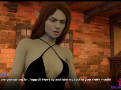Town of Femdom E28 - An Elf transforms herself in Futa and makes me Blow her