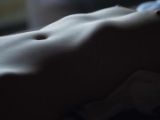 Preview 1 of 【ASMR】 Fingered to multiple orgasms and Cum on abs