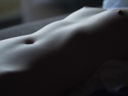 Preview 4 of 【ASMR】 Fingered to multiple orgasms and Cum on abs