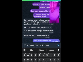 Madrastra me Enseña Cómo Se Masturba Por Videollamada Caliente