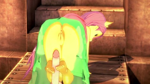 "Fun with Fluttershy in the garden~!" MLP POV Animation with English Voice Acting~!