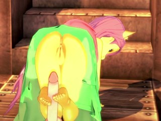 "fun with Fluttershy in the Garden~!" MLP POV Animation with English Voice Acting~!