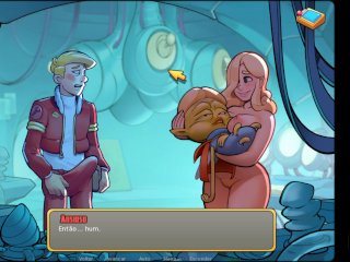 big boobs, space fantasy, porn game, blonde