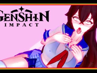 genshin impact, uncensored, animation, female orgasm