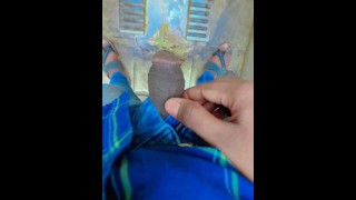 Tiny dick flash and piss in public, outdoor and home