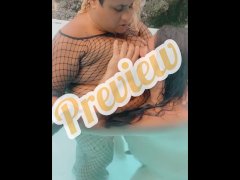 OF preview- Fishnet MILF BBW given that dick