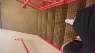 Piss Fetish Peeing And Walking Up A Staircase