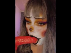 (SEXTPANTHER: Flamefairy )  I LOVE BEING A MESSY LITTLE CLOWN SLUT 🥵💋😈🙈
