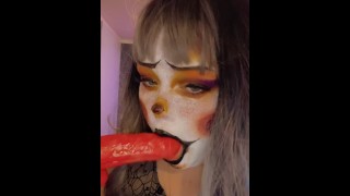 (SEXTPANTHER: Flamefairy )  I LOVE BEING A MESSY LITTLE CLOWN SLUT 🥵💋😈🙈