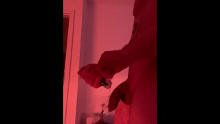 Lubed Jerking Off With Loud Moaning And Huge Cumshot