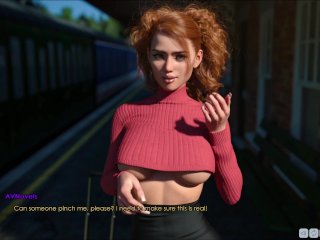 amateur, big boobs, red head, game walkthrough